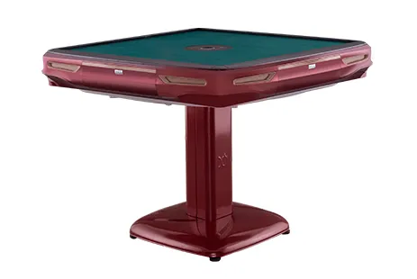 red pillar style mahjong table