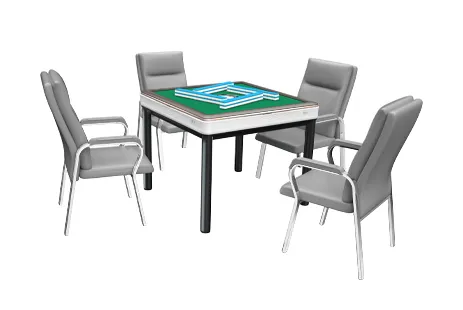 silver mahjong table